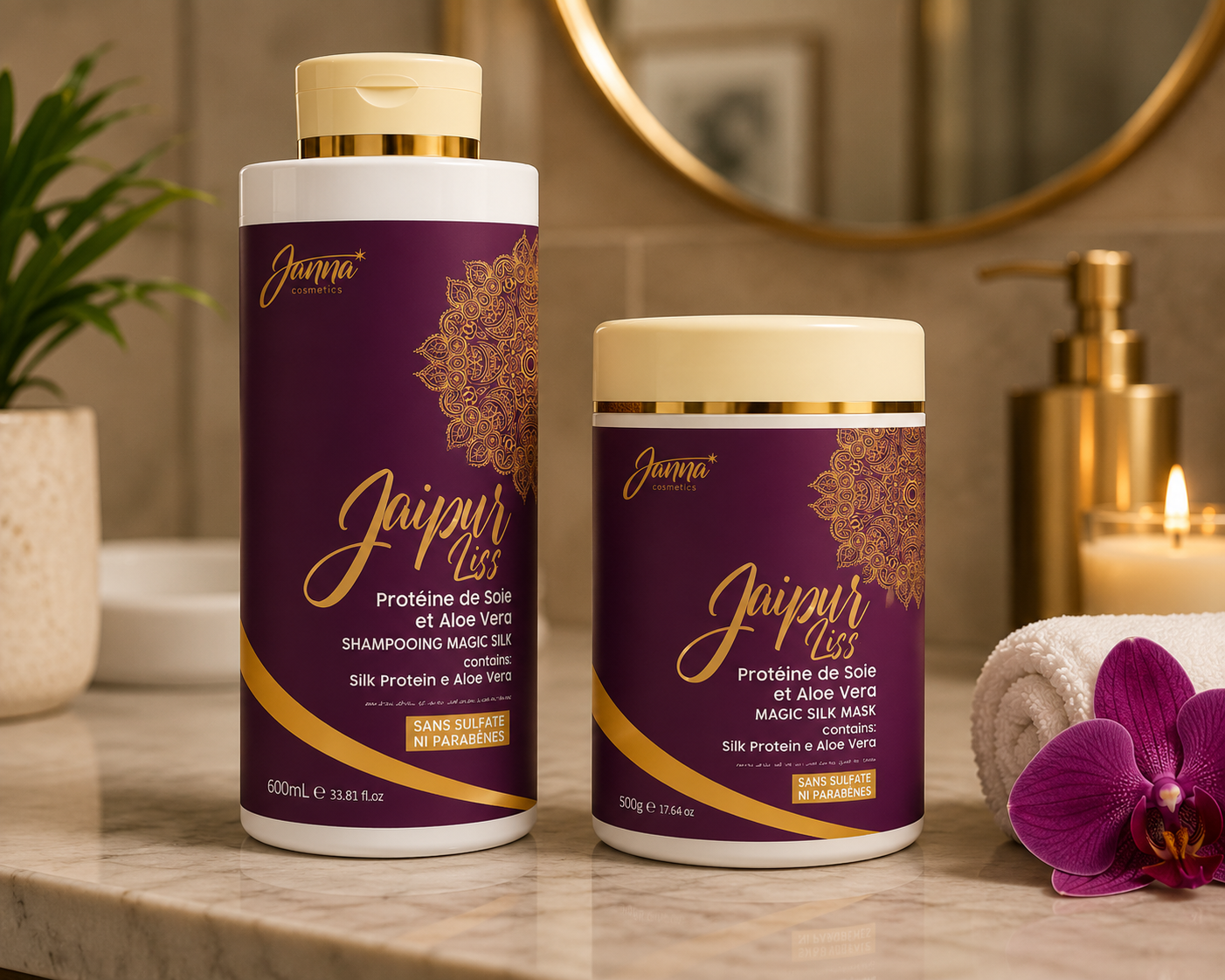Kit Shampoing & Masque Jaipur Liss Janna Cosmetics