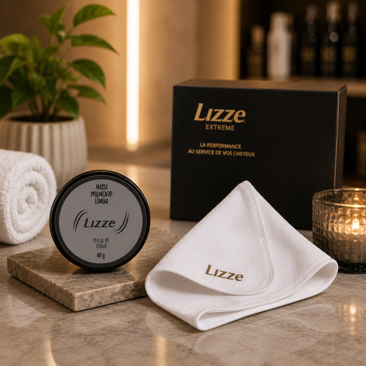 KIT DE POLISSAGE PLAQUES EN TITANE- LISSEUR LIZZE 60 Gr